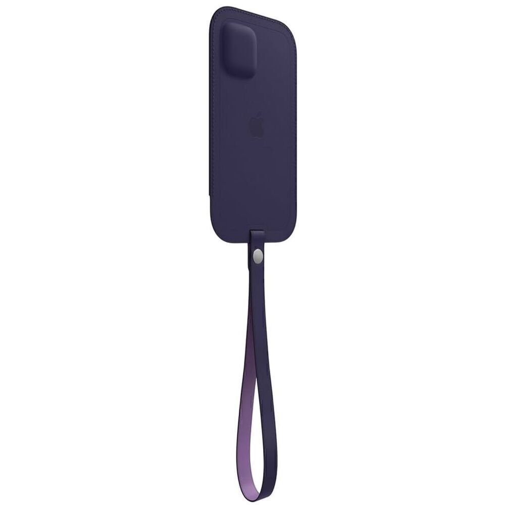 Apple Leather Sleeve case MagSafe for iPhone 12 mini deep violet new - Picture 11 of 11